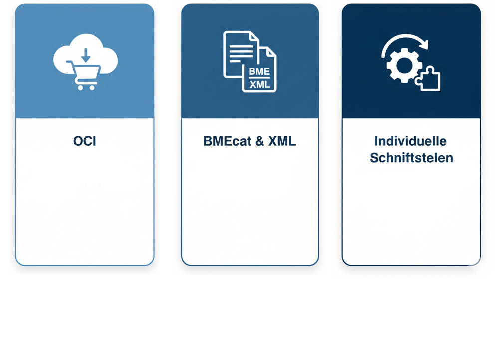 OCI, BMEcat, XML und individuelle Schnittstellen