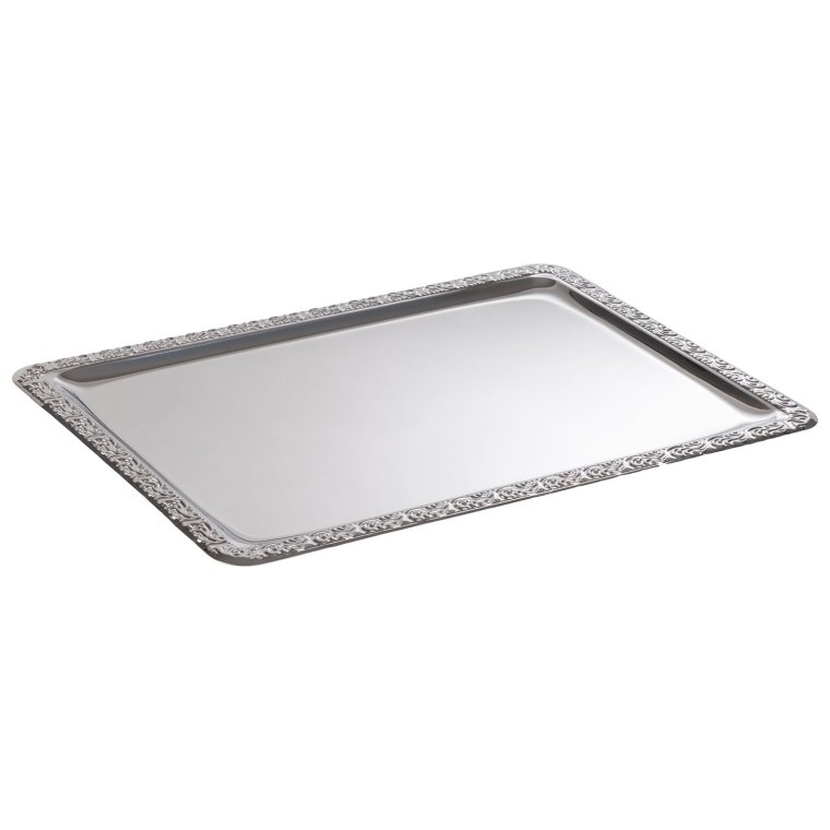 Buffet Platte SCHÖNER ESSEN 50 x 36 cm Edelstahl