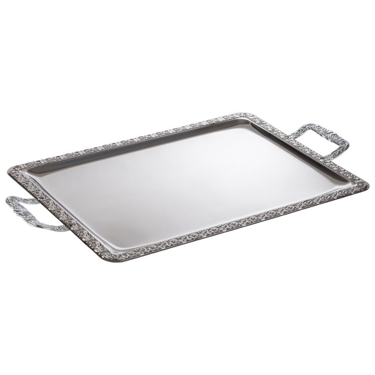 Buffet Tablett SCHÖNER ESSEN 60 x 36 cm Edelstahl