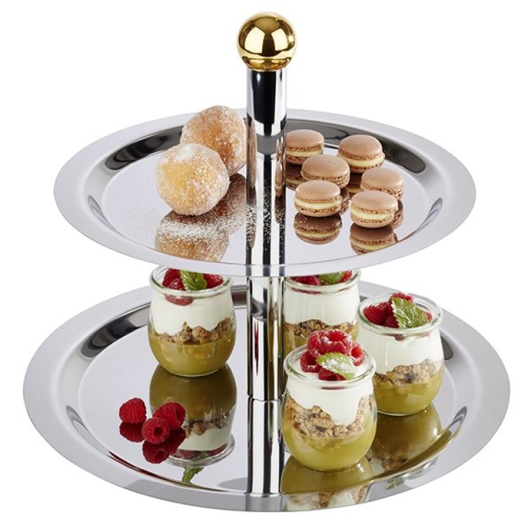 Etagere FINESSE 2-stufig 380 x mm Edelstahl