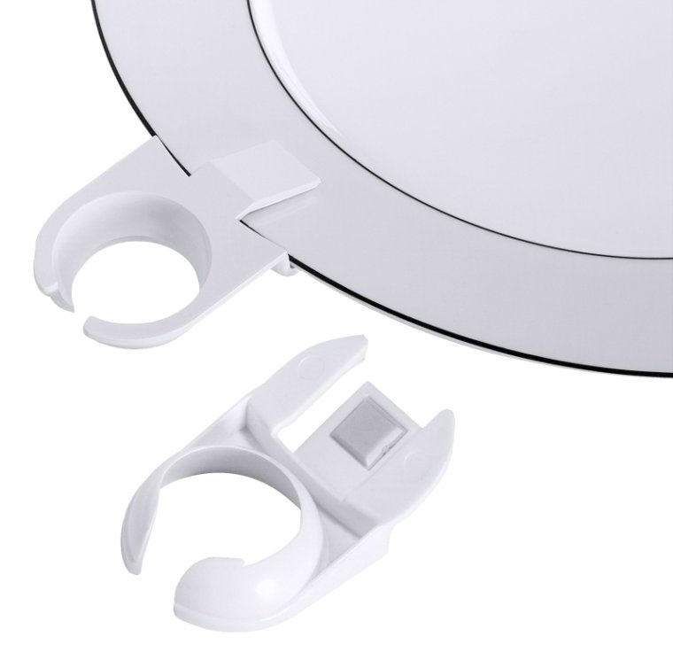 Tellerclip für Gläser Ø 30 mm Weiß Kunststoff