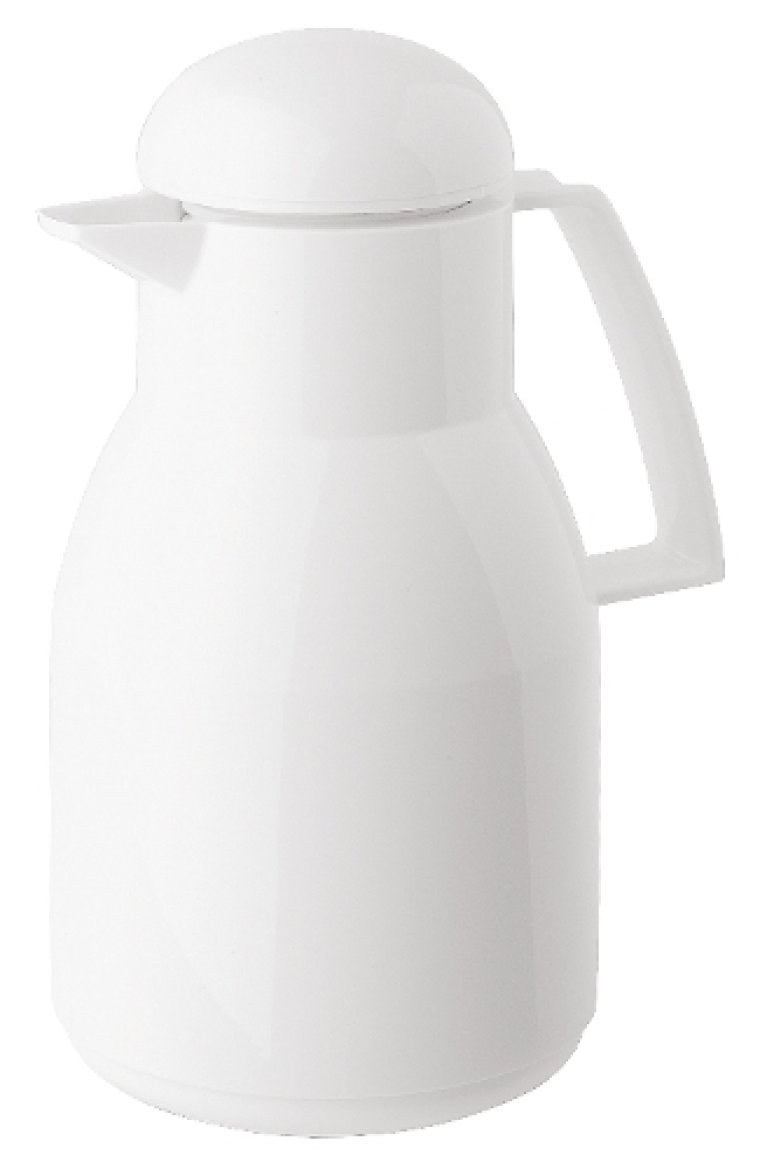 Isolierkanne 1,0 l weiß Top Kunststoff