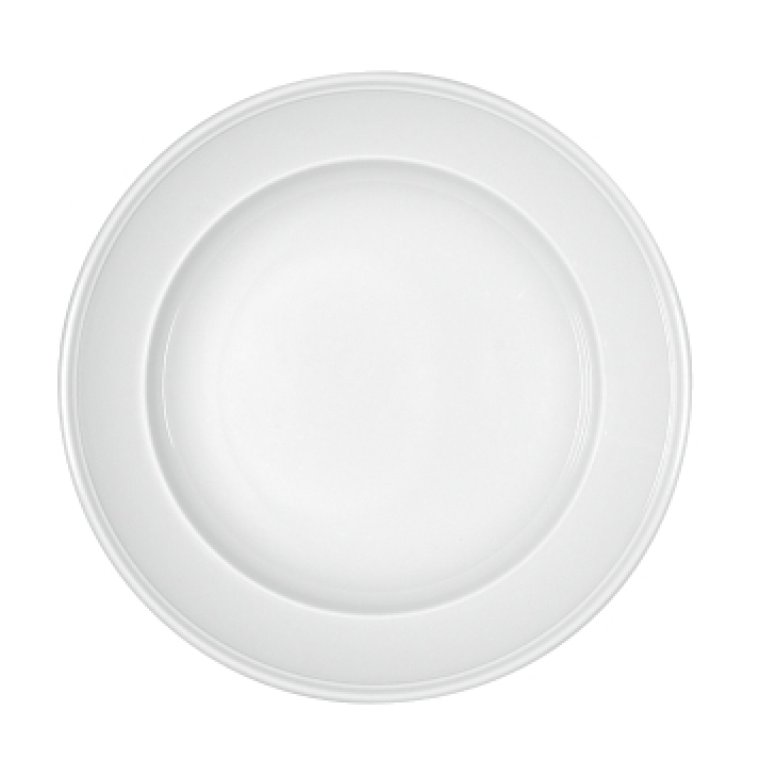Teller halbtief Fahne Ø 22 cm weiß Come4Table Porzellan