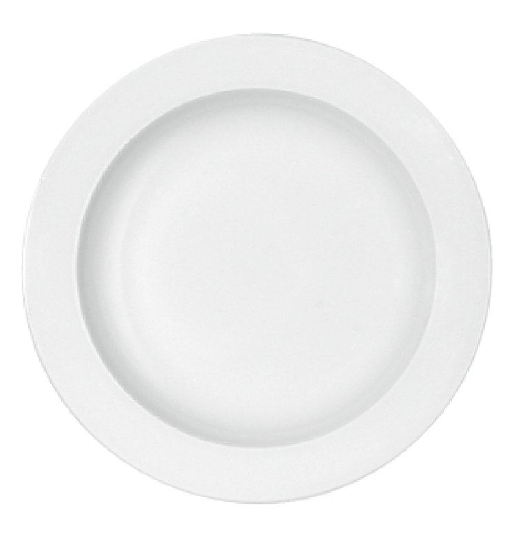 Teller halbtief Fahne 1030/20 cm weiß Maitre Porzellan
