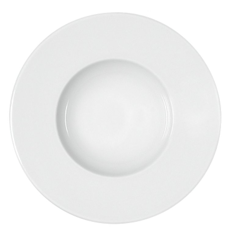 Teller tief breite Fahne 20 cm weiß Maitre Porzellan