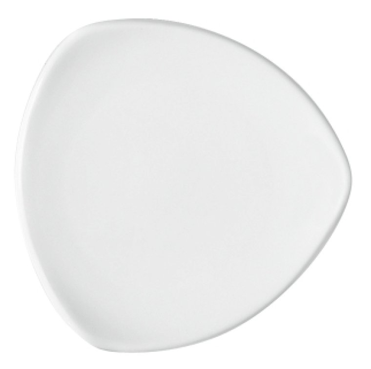 Teller flach coup dreieckig 7153/25 cm weiß Options Porzellan