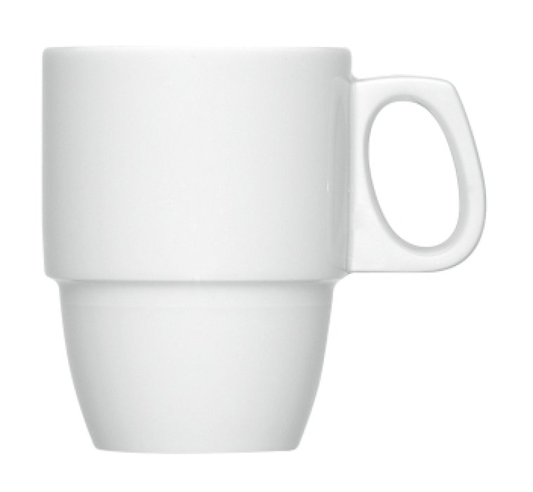 Becher stapelbar mit Henkel 9010/0.29 weiß Ø 78 mm Dimension
