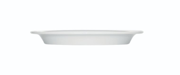 Spezialteller halbtief Fahne 25 cm weiß Dialog Porzellan