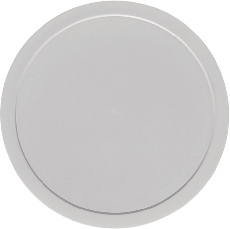 Kunststoffdeckel grau flach Ø 128 mm