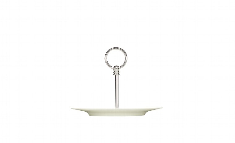Etageren-Teller flach Fahne 22 cm Noble China Purity Porzellan