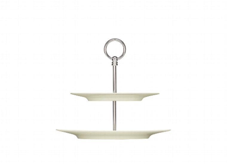 Etageren-Teller flach Fahne 29 cm Noble China Purity Porzellan