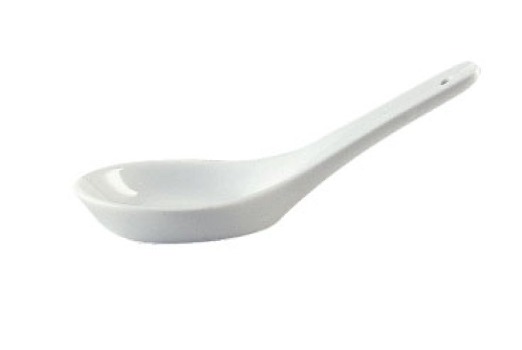 Porzellanlöffel weiß 130 x 45 mm Options