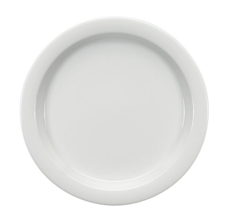 Spezialteller halbtief Fahne 24 cm weiß Dimension Porzellan