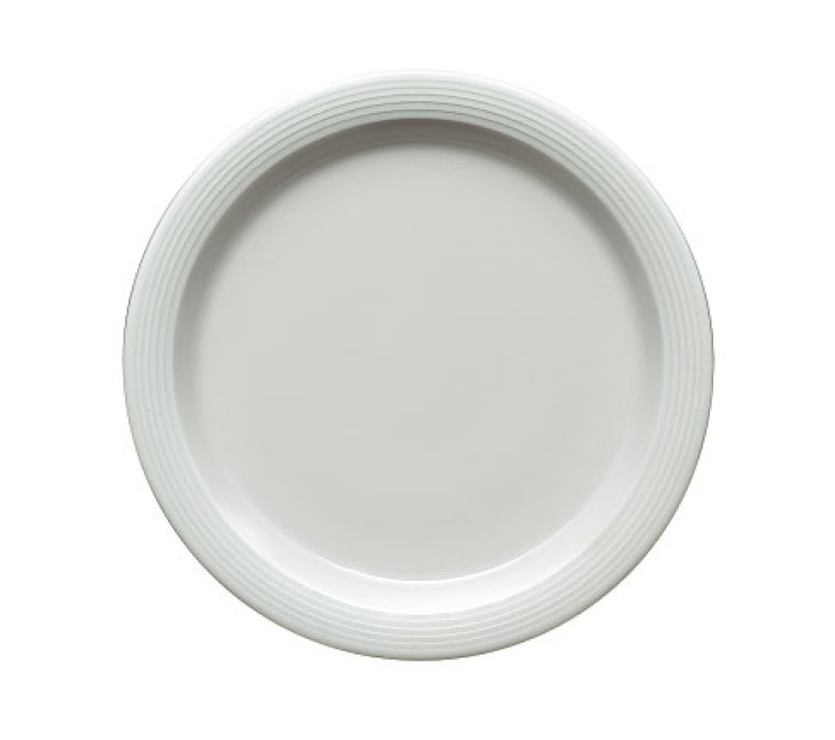 Spezialteller halbtief Fahne 24 cm weiß Dialog Porzellan