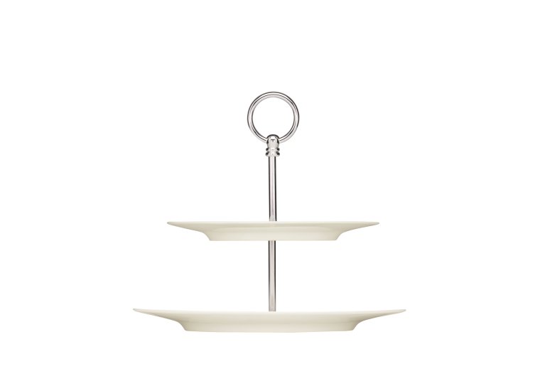 Etagere Teller flach coup 2-fach komplett Ø 270 mm Purity Porzellan