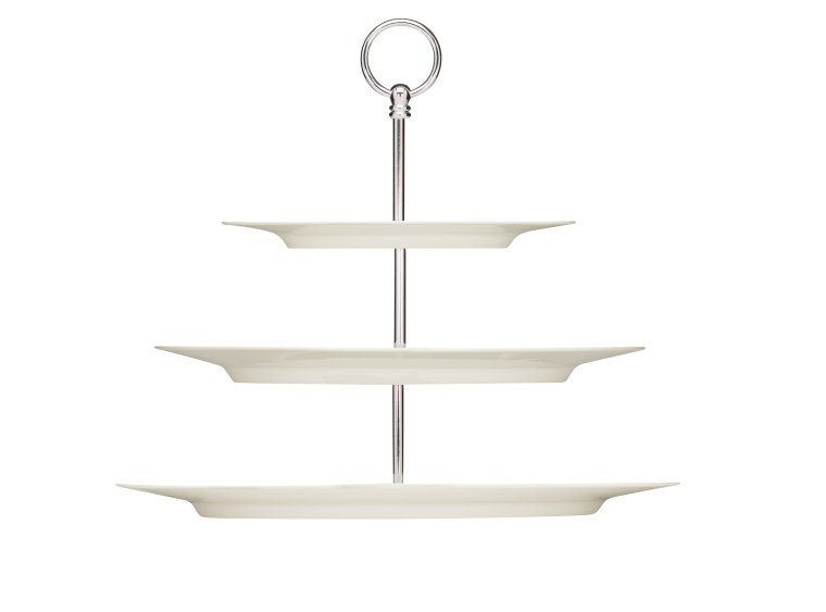Etagere Teller flach coup 3-fach komplett Ø 270 mm Purity Porzellan