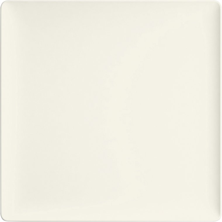 Teller flach quadratisch coup 9cm Purity Porzellan