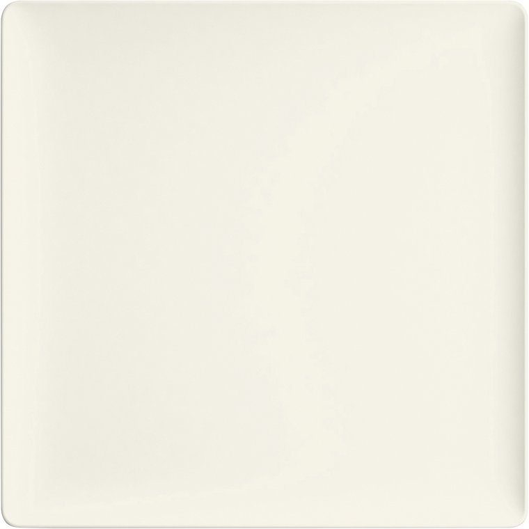 Teller flach quadratisch coup 20cm Purity Porzellan