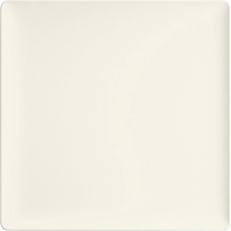 Teller flach quadratisch coup 27cm Purity Porzellan
