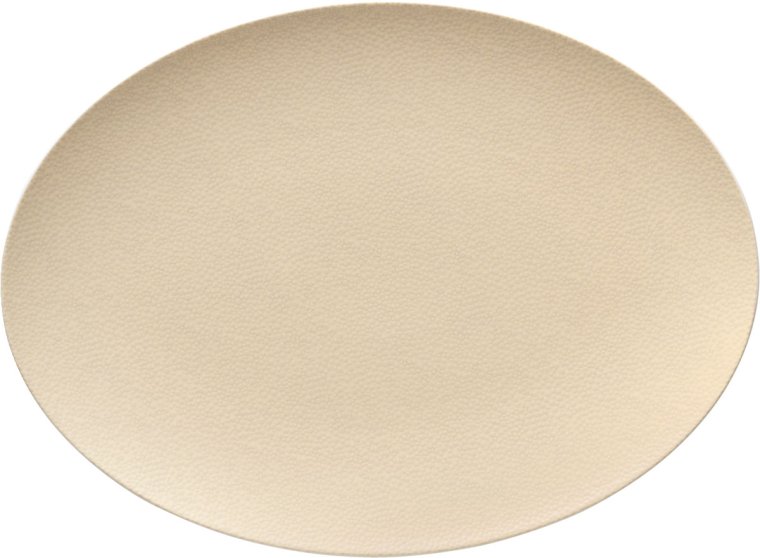 Servierplatte oval coup 37 x 27 cm Pearls Champagne