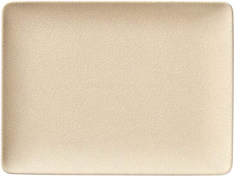 Platte rechteckig coup 20 x 15 cm Pearls Champagne
