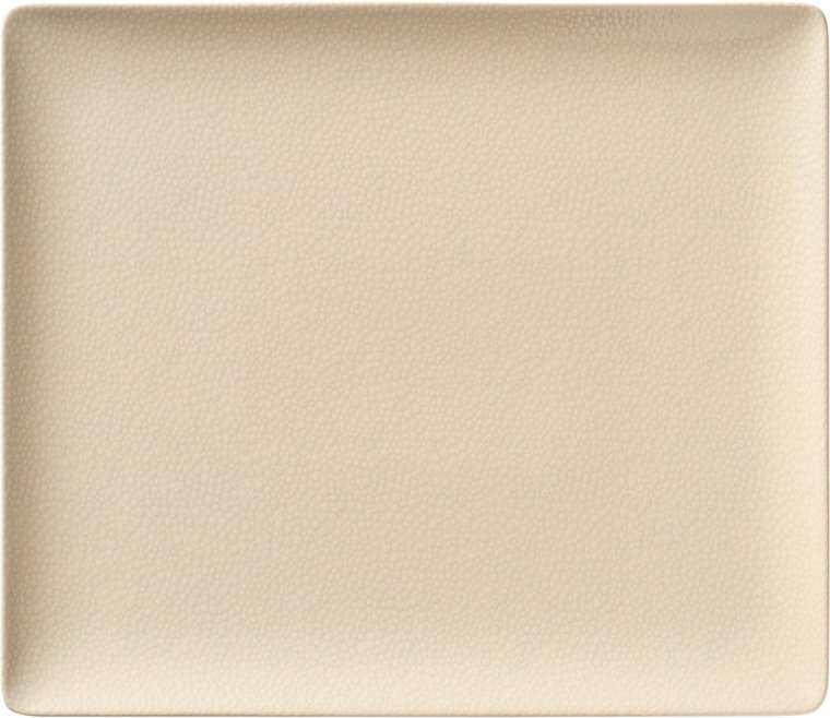 Teller flach quadratisch coup 27 x cm Pearls Champagne Porzellan