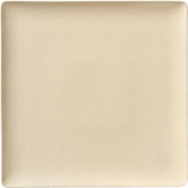 Teller flach quadratisch coup 9 x cm Pearls Champagne Porzellan