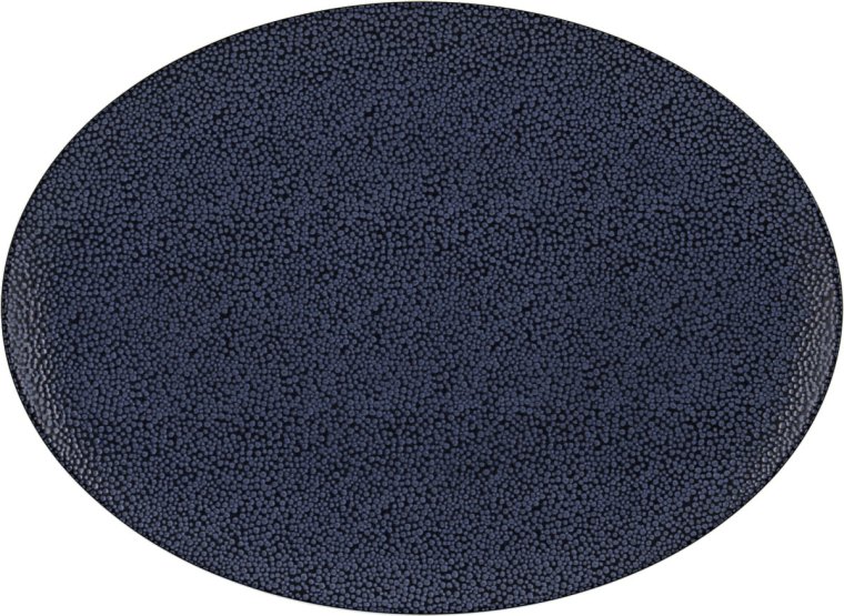 Servierplatte oval coup 33 x 24 cm Pearls Dark