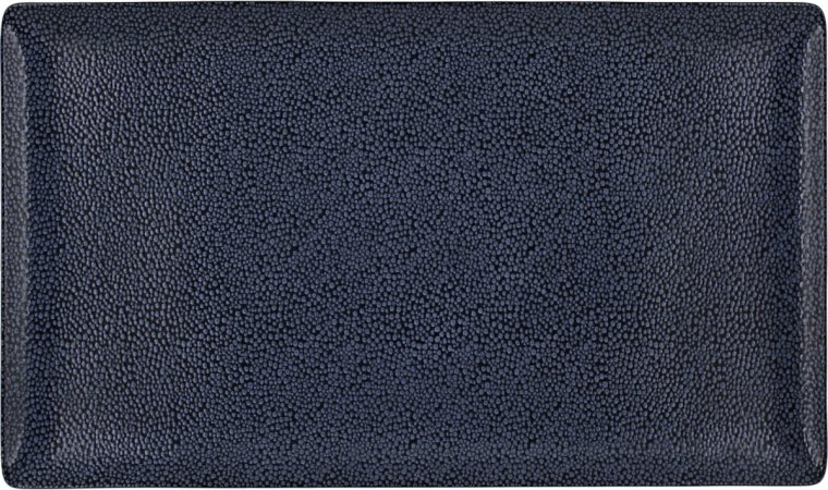 Platte rechteckig coup 34 x 20 cm Pearls Dark