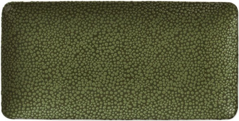 Platte rechteckig coup 18 x 9 cm Pearls Greens