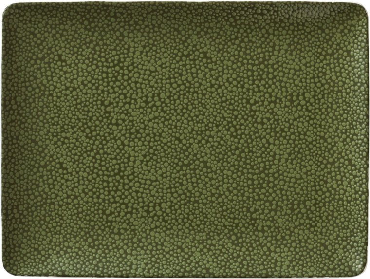 Platte rechteckig coup 20 x 15 cm Pearls Greens