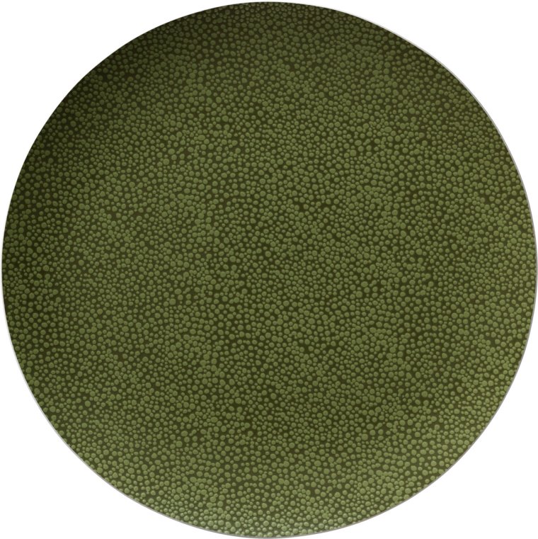 Teller flach rund coup 27 cm Pearls Greens Porzellan