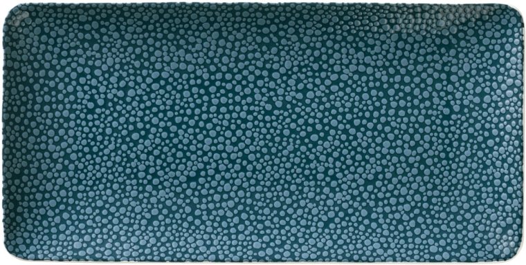 Platte rechteckig coup 18 x 9 cm Pearls Ocean