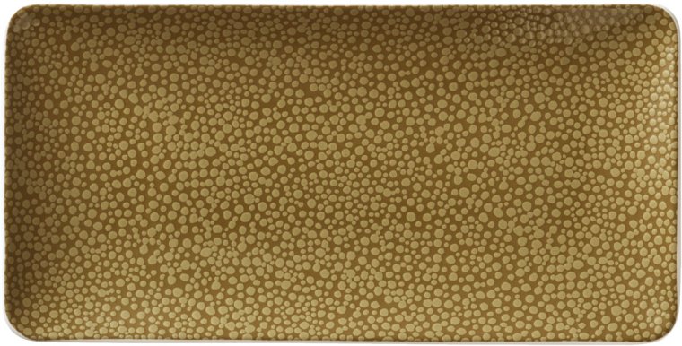 Platte rechteckig coup 18 x 9 cm Pearls Olive
