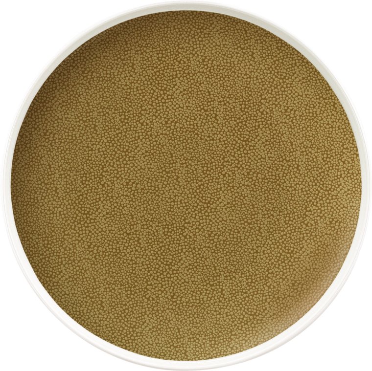 Teller flach rund coup 25 cm Pearls Olive Porzellan