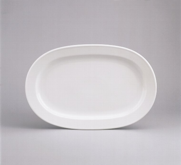 Platte Fahne 26 cm weiß Form 98 Porzellan
