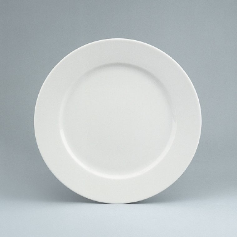 Teller flach Fahne 21 cm weiß Fine Dining 900 Porzellan
