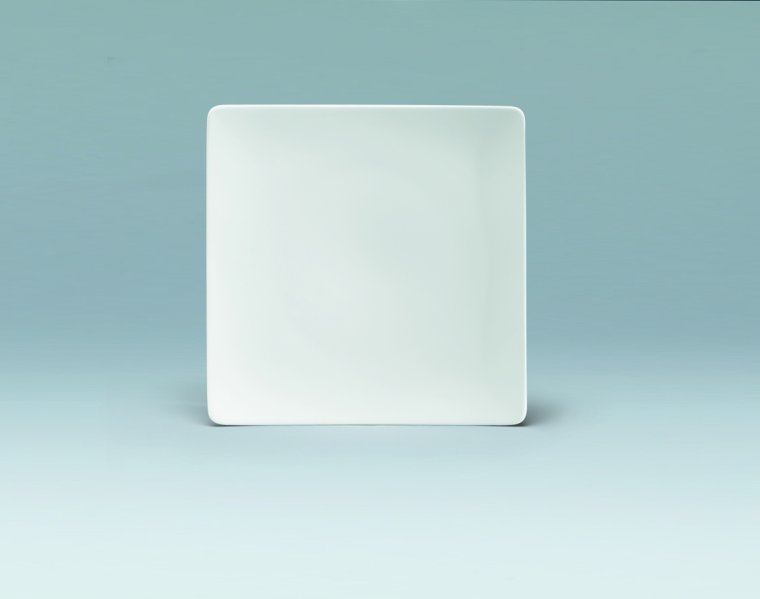 Teller flach coup eckig 27 cm weiß Fine Dining 900 Porzellan