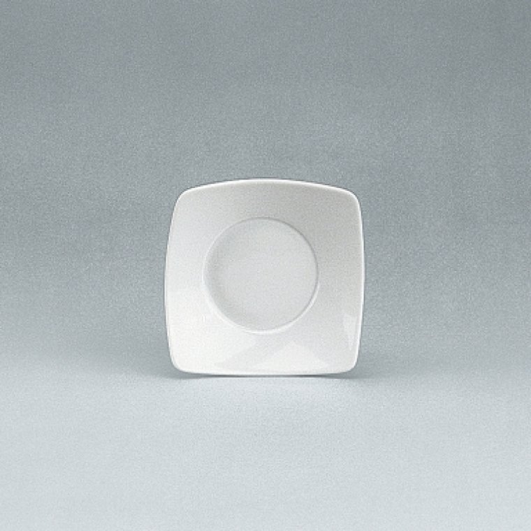 Schälchen eckig 13 cm weiß Fine Dining 900