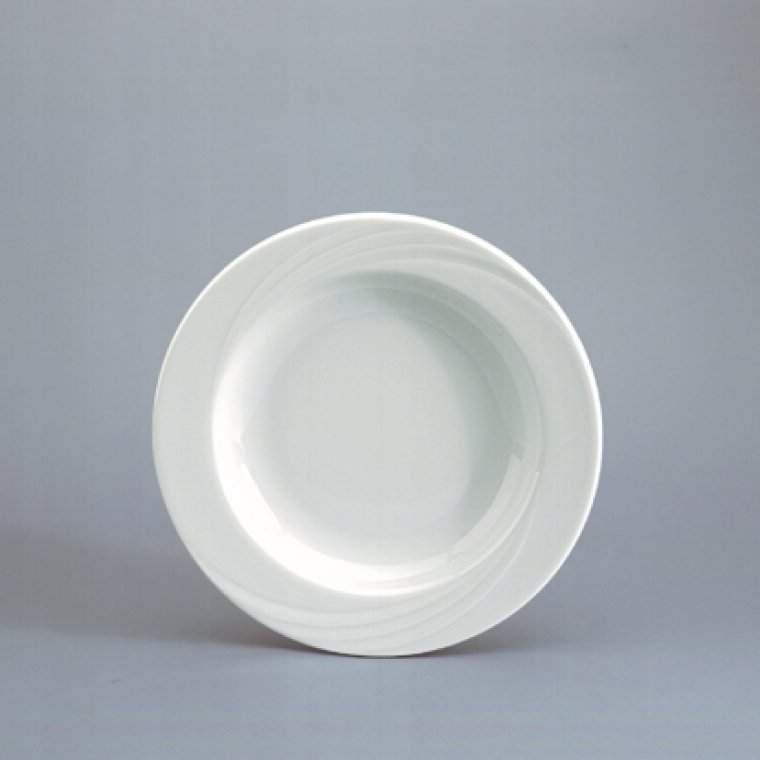 Teller tief Fahne 20 cm weiß, Donna Porzellan