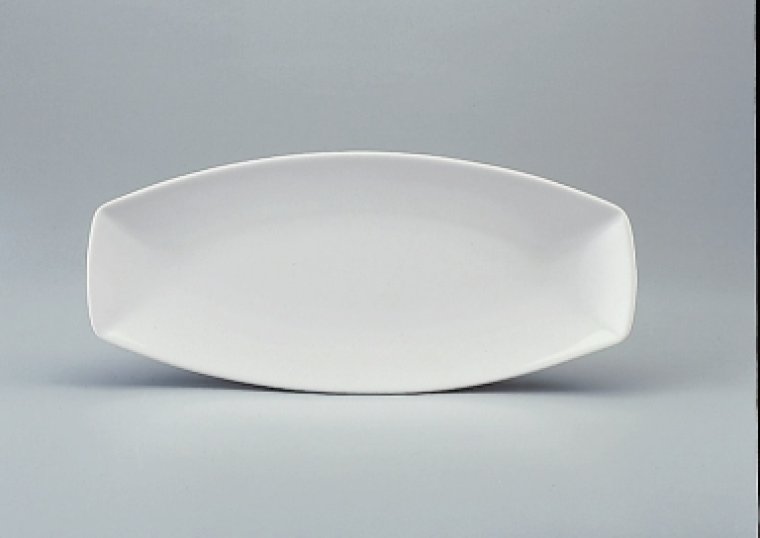 Servierplatte oval 40 cm weiß Event Porzellan