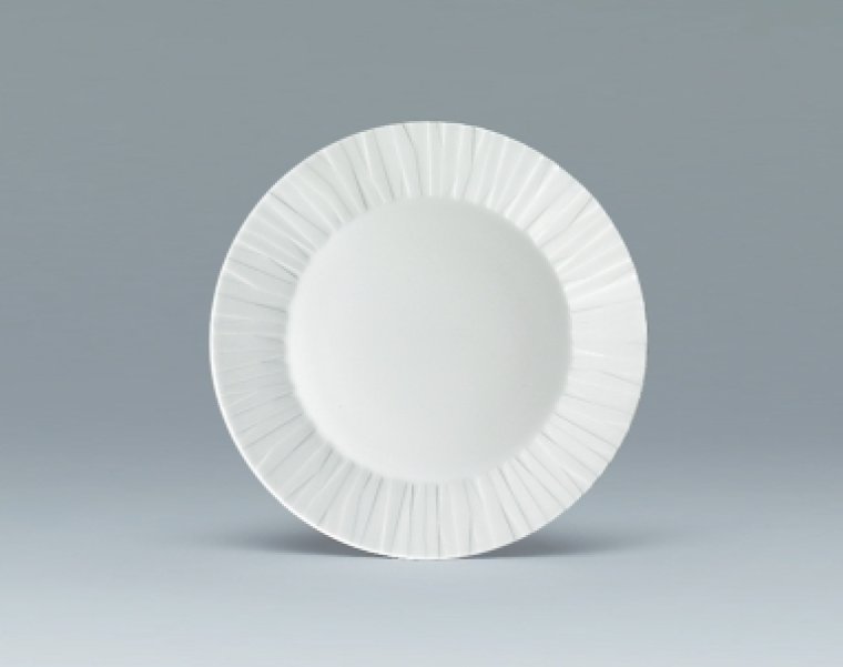 Teller flach Fahne 29 cm weiß Character Porzellan