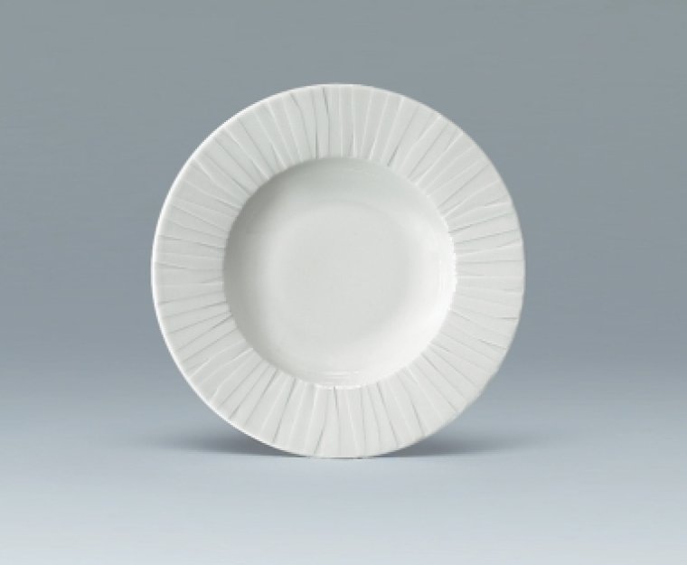 Teller tief Fahne 24 cm weiß Character Porzellan