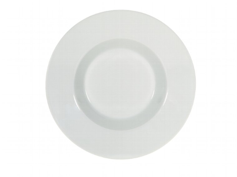 Teller tief Fahne 24 cm weiß Connect Porzellan
