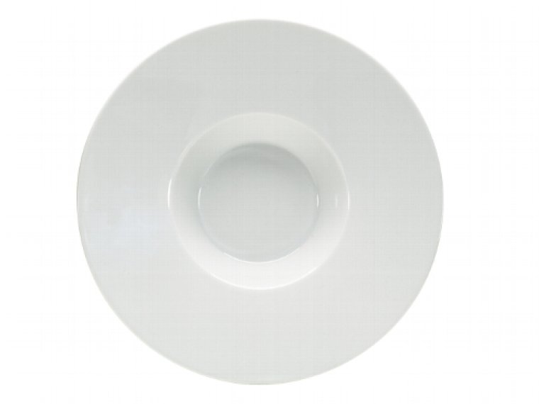 Gourmetteller tief Fahne 30 cm weiß Connect Porzellan