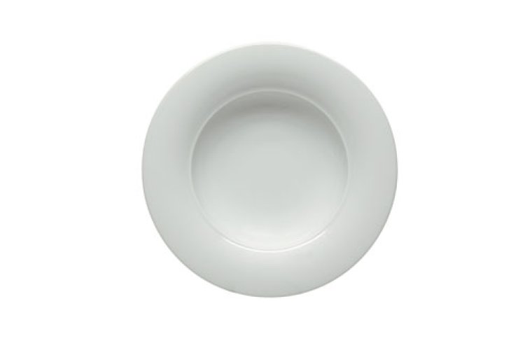 Teller tief breite Fahne 28 cm weiß Avanti 1398 Porzellan