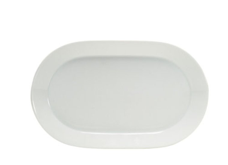 Platte coup oval 38 cm weiß Connect Porzellan