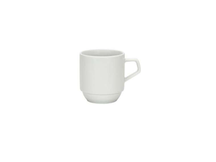 Kaffeebecher stapelbar K/0,28 l weiß Connect Porzellan