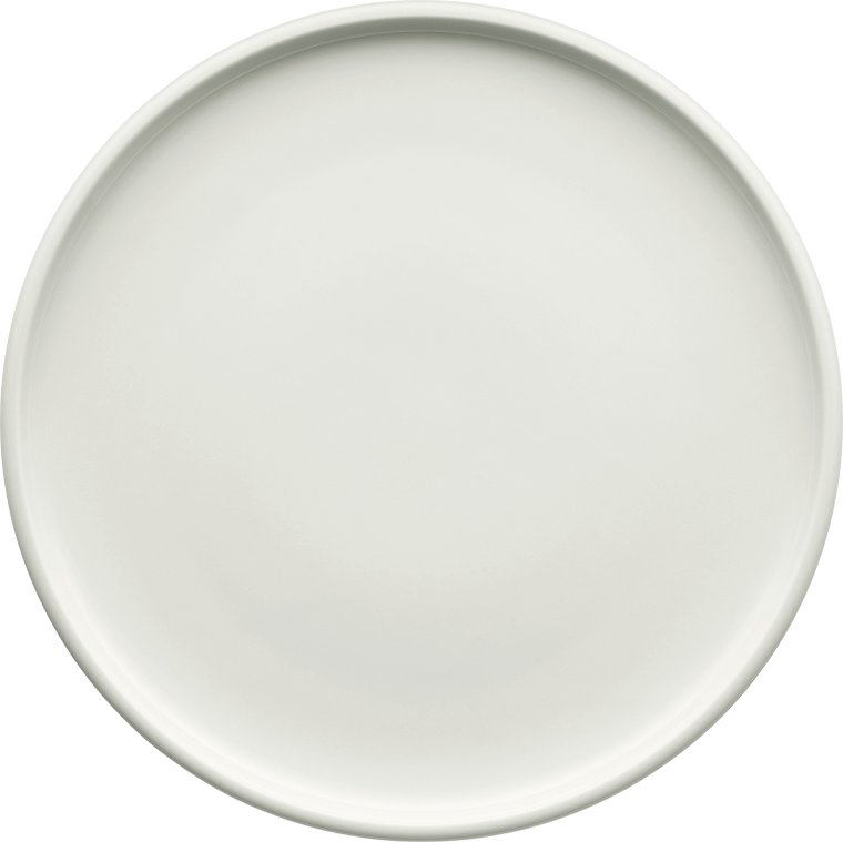 Teller flach coup glatt 17 cm weiß Shiro Porzellan