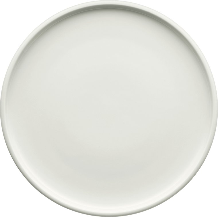 Teller flach coup glatt 21 cm weiß Shiro Porzellan